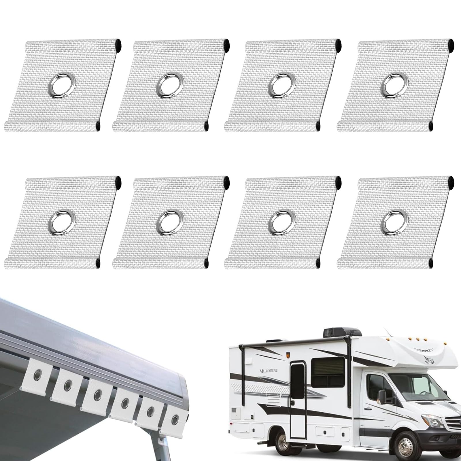 Gebrazy 8 x Kederhaken Kederöse Haken für Kederschiene, Kederband Vorzeltkeder Markisenhaken Vorzelt Camping Wohnwagen Gebrazy 8 x Kederhaken Kederöse Haken für Kederschiene, Kederband Vorzeltkeder Markisenhaken Vorzelt Camping Wohnwagen von Gebrazy