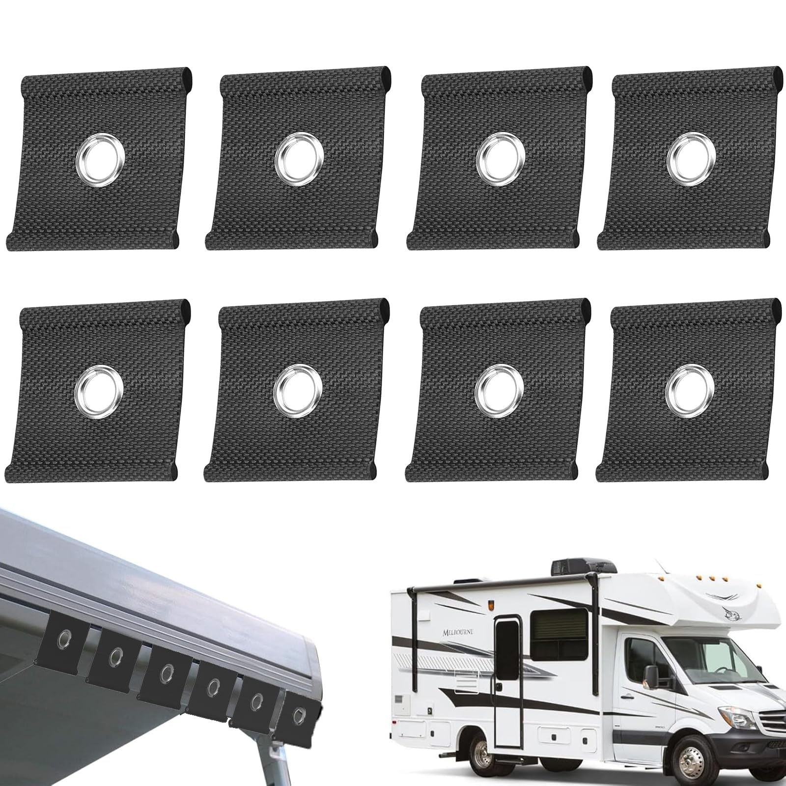 Gebrazy 8 x Kederhaken Kederöse Haken für Kederschiene, Kederband Vorzeltkeder Markisenhaken Vorzelt Camping Wohnwagen Gebrazy 8 x Kederhaken Kederöse Haken für Kederschiene, Kederband Vorzeltkeder Markisenhaken Vorzelt Camping Wohnwagen von Gebrazy