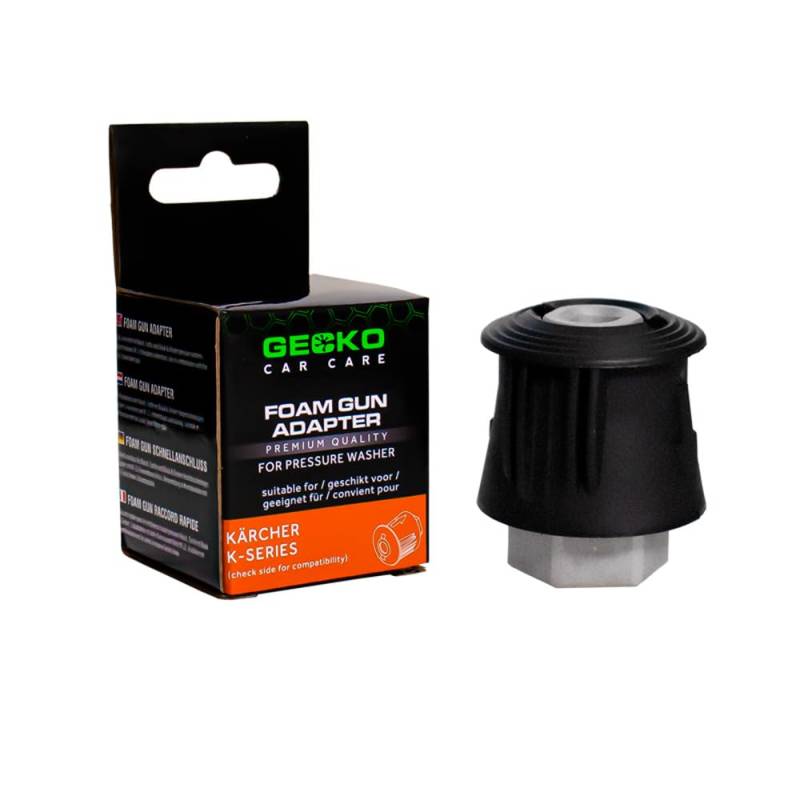 Gecko Adapter M22/14MM passend für: Karcher K-Serie, Schwarz von Gecko