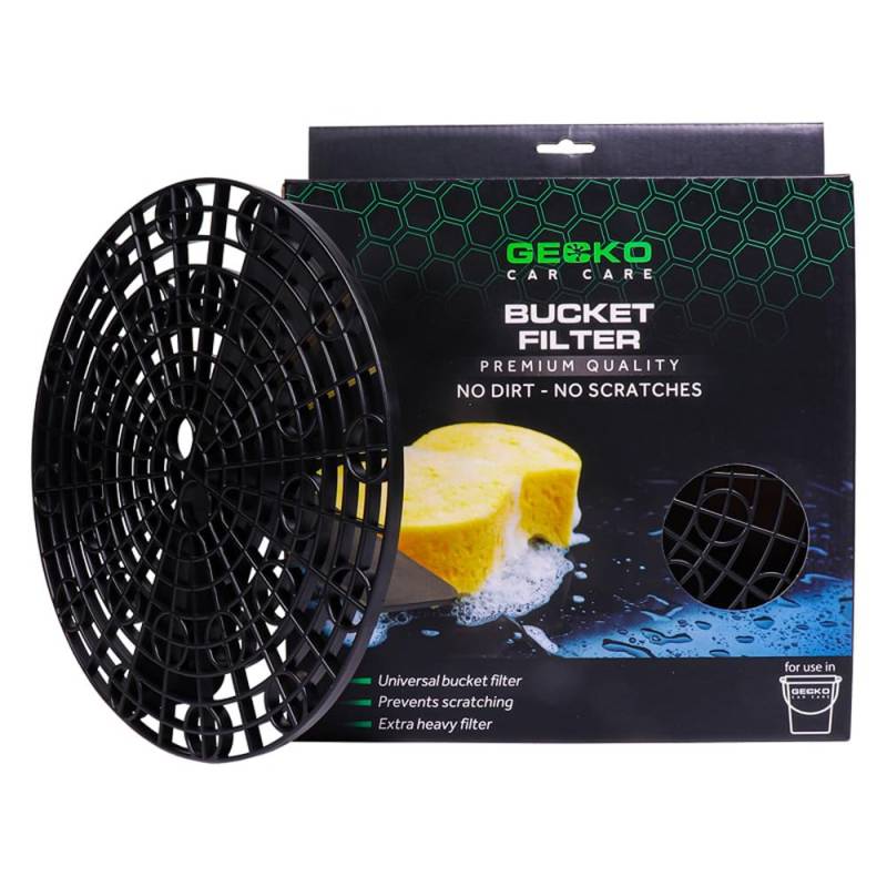 Gecko Eimer Filter (Grit Guard), Schwarz von Gecko