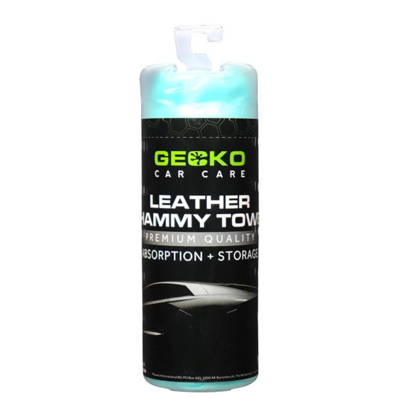 Gecko Leder saugfähige Shammy Handtuch 43x32cm, Grün von Gecko