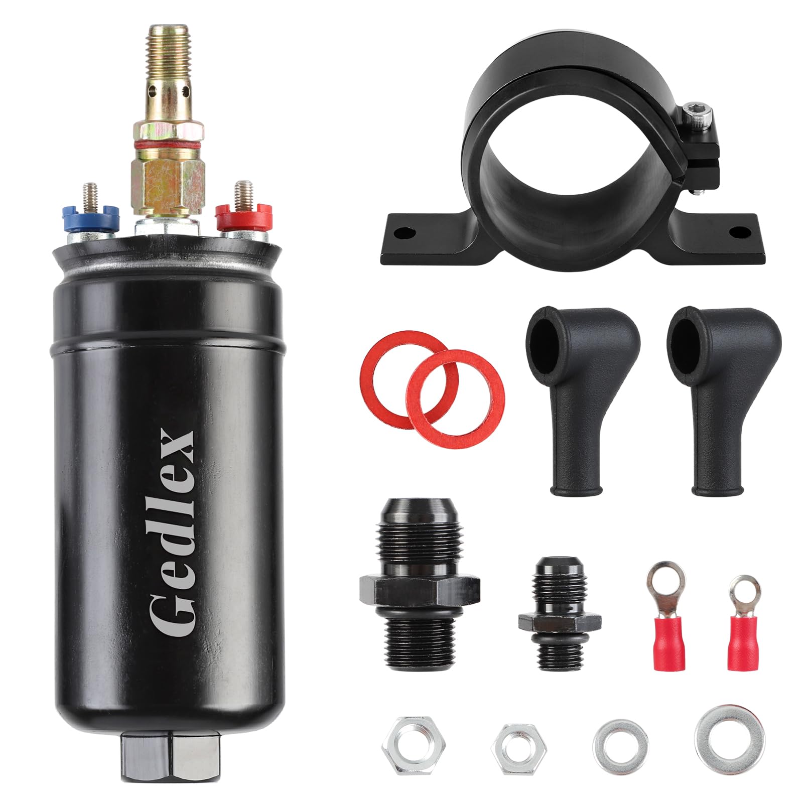 Gedlex Universelle Benzinpumpe 12V, 300L/H Hoher Durchfluss ölpumpe Elektrisch, 75 PSI Pumpe mit Stoßdämpfendem Ring, Kraftstoffpumpe Kompatibel mit Benzin Gedlex Universelle Benzinpumpe 12V, 300L/H Hoher Durchfluss ölpumpe Elektrisch, 75 PSI Pumpe mit Stoßdämpfendem Ring, Kraftstoffpumpe Kompatibel mit Benzin von Gedlex