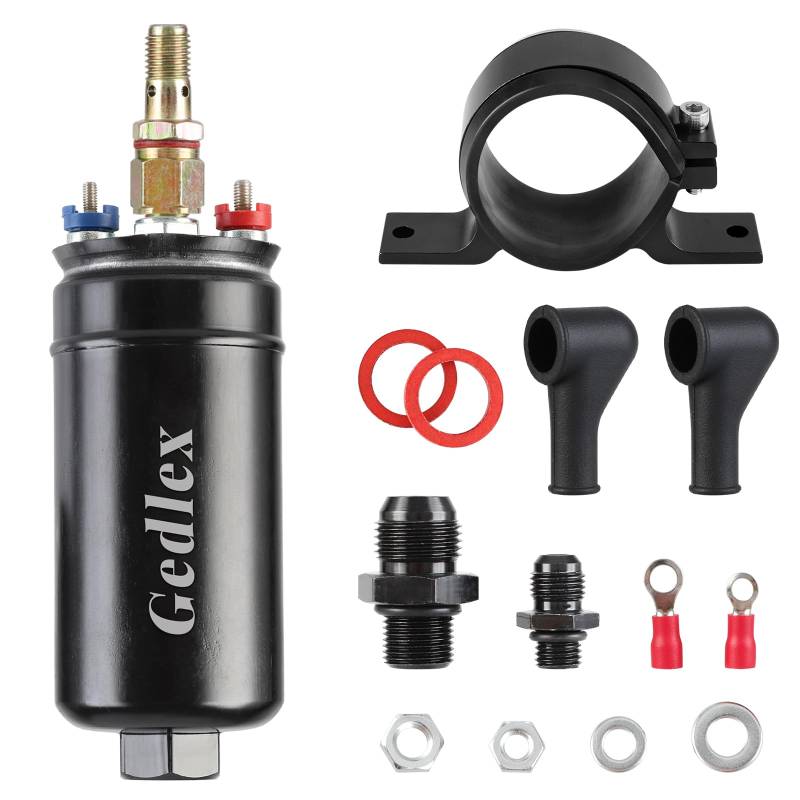 Gedlex Universelle Benzinpumpe 12V, 300L/H Hoher Durchfluss ölpumpe Elektrisch, 75 PSI Pumpe mit Stoßdämpfendem Ring, Kraftstoffpumpe Kompatibel mit Benzin von Gedlex