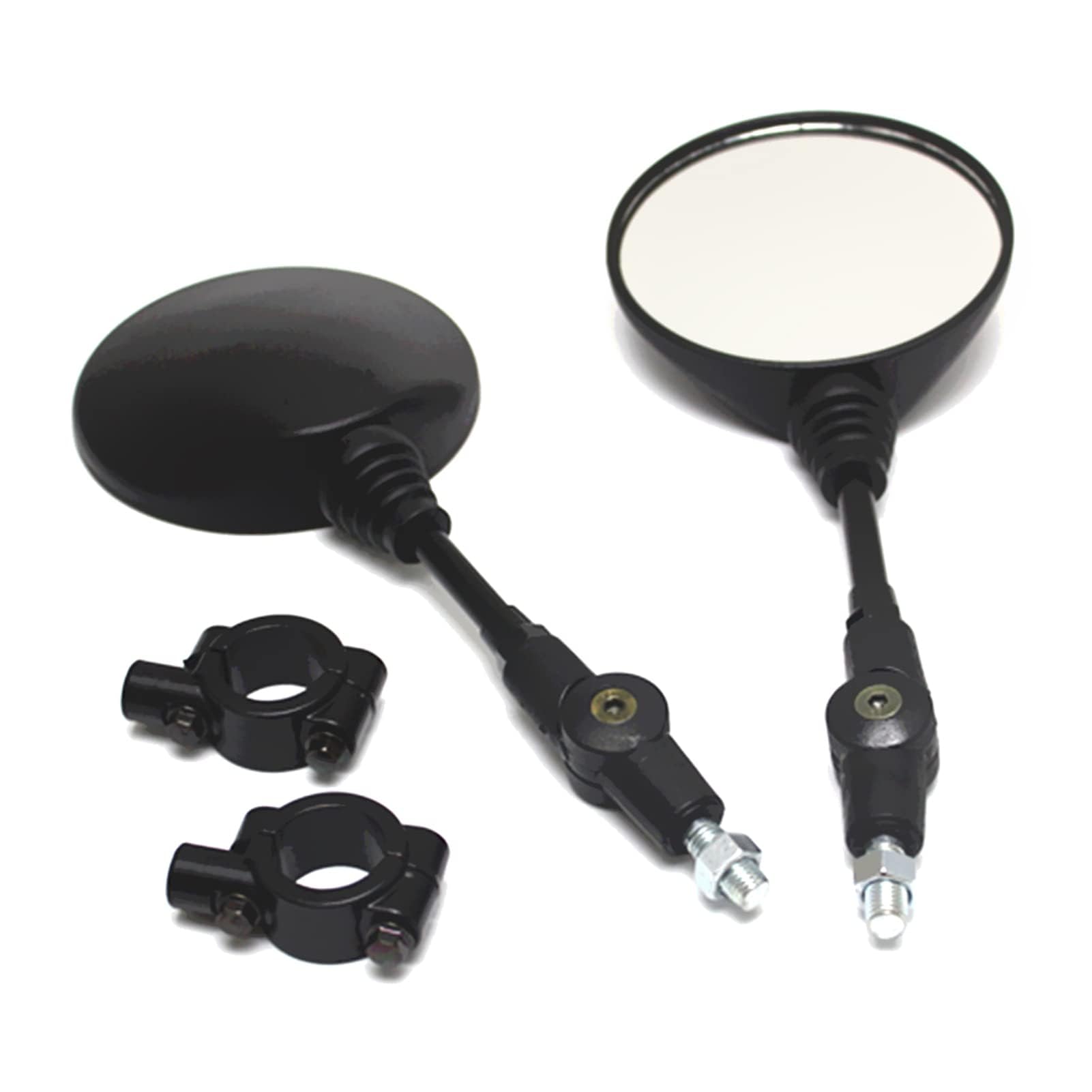 Motorrad Rückspiegel Geevorks 1 Paar Universal Aluminium Klapplenker Runde Form Rückspiegel Basis Modifiziertes Zubehör für Straßenautos Universal Motorrad Motorrad Rückspiegel Geevorks 1 Paar Universal Aluminium Klapplenker Runde Form Rückspiegel Basis Modifiziertes Zubehör für Straßenautos Universal Motorrad von Geevorks