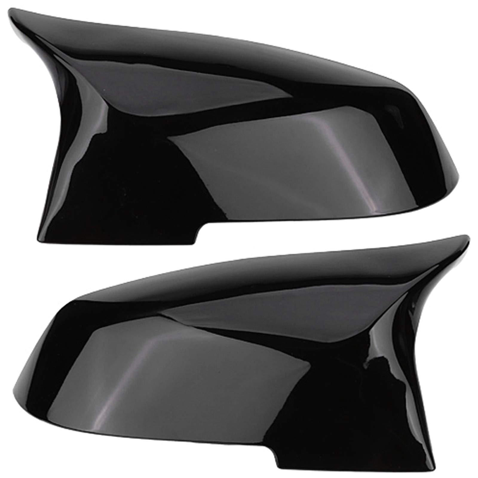 1 Paar Rückspiegelabdeckung Kappe Flügelspiegelabdeckung Passend für 220i 328i 420i F20 F21 F22 F30 F32 F33 F36 X1 E84 Mehrere Stile zur Auswahl (Glossy Black) von Gegong