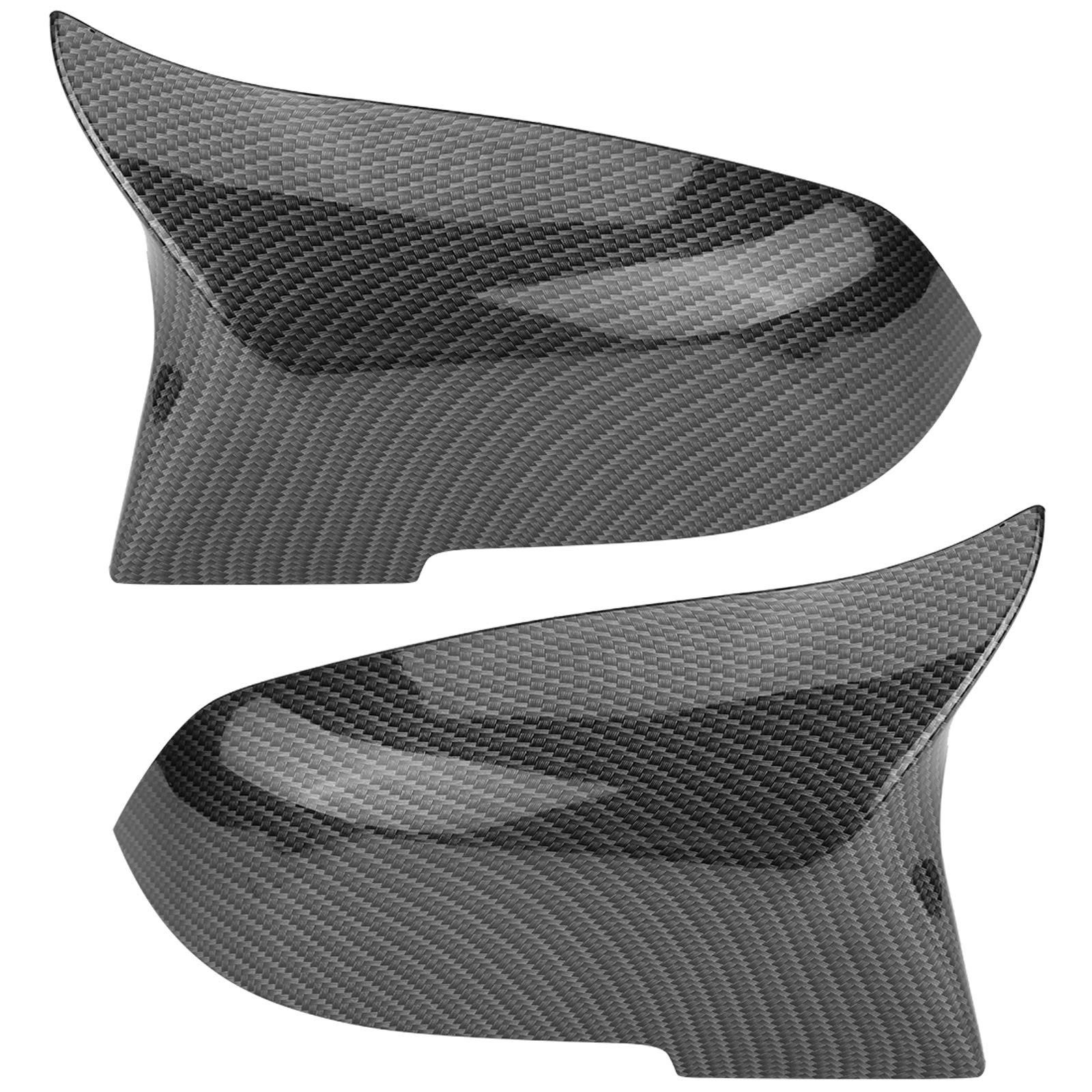 1 Paar Spiegelabdeckungen, Flügelspiegeldeckel, geeignet für 220i 328i 420i F20 F21 F22 F30 F32 F33 F36 X1 E84, Auswahl (Schwarze Korn) von Gegong
