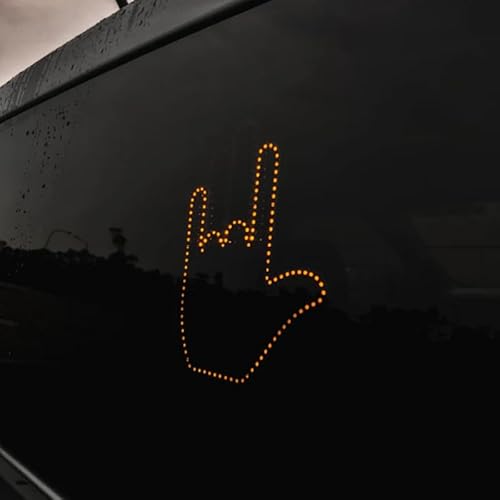 Fingerlicht für Autofenster Finger Autolicht Fingerlicht Autofenster Fingerlicht Finger Autolicht Autozubehör Finger Up Flick Handlicht Auto Licht Road Rage Schilder von Gehanico