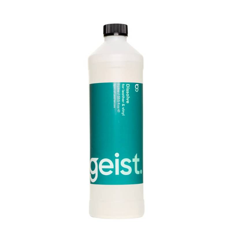 Geist. Dissolve | Spezialprodukt zum Entfernen von Decklacken auf Leder und Kunstleder (1 Liter) von Geist.