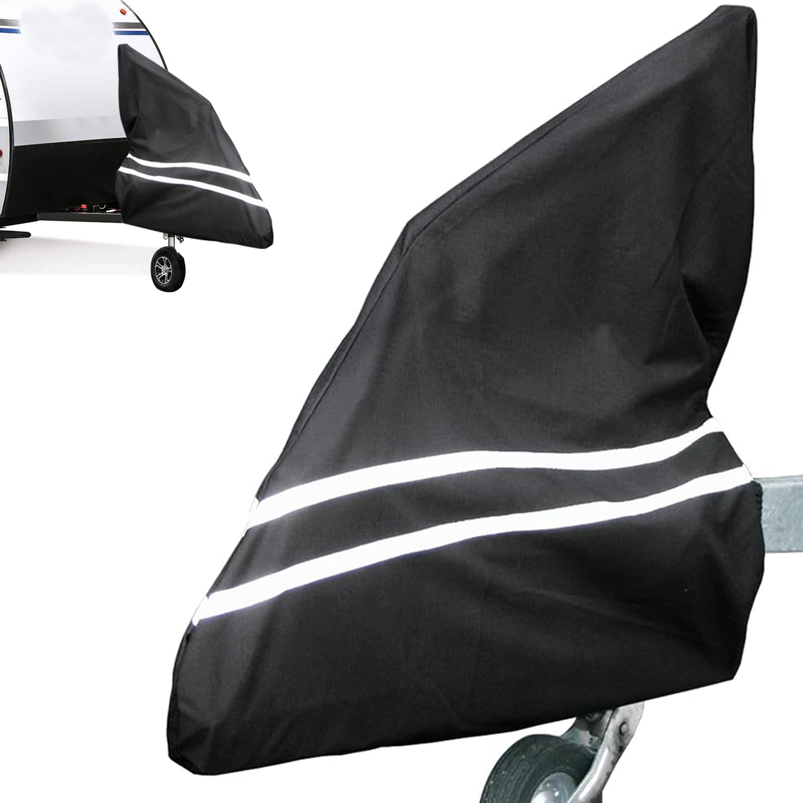 Gemsaya 110x104 cm Pferdeanhänger Deichselabdeckung, 600D Universale Deichselhaube mit Reflexstreifen, Schutzhülle für die Anhängerdeichsel, Abriebfest, Kratzfest, Wasserdicht Deichselschutzhülle Gemsaya 110x104 cm Pferdeanhänger Deichselabdeckung, 600D Universale Deichselhaube mit Reflexstreifen, Schutzhülle für die Anhängerdeichsel, Abriebfest, Kratzfest, Wasserdicht Deichselschutzhülle von Gemsaya