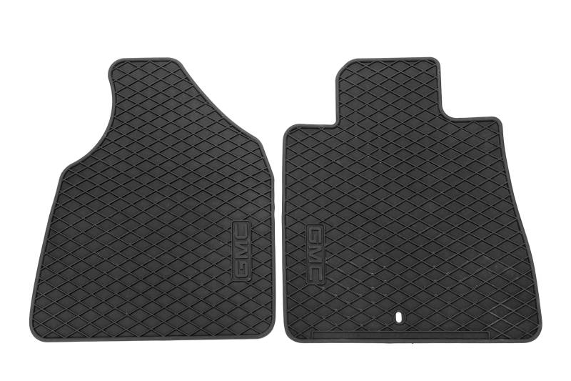 GM Accessories 22890387 First-Row Premium Allwetter Fußmatten in Jet Black mit GMC Logo von General Motors