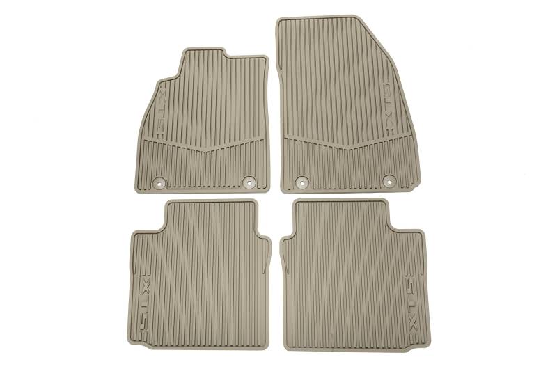 General Motors GM Accessories 22780668 Allwetter-Fußmatten in Dune mit tiefem RIPP und XTS Logo von General Motors
