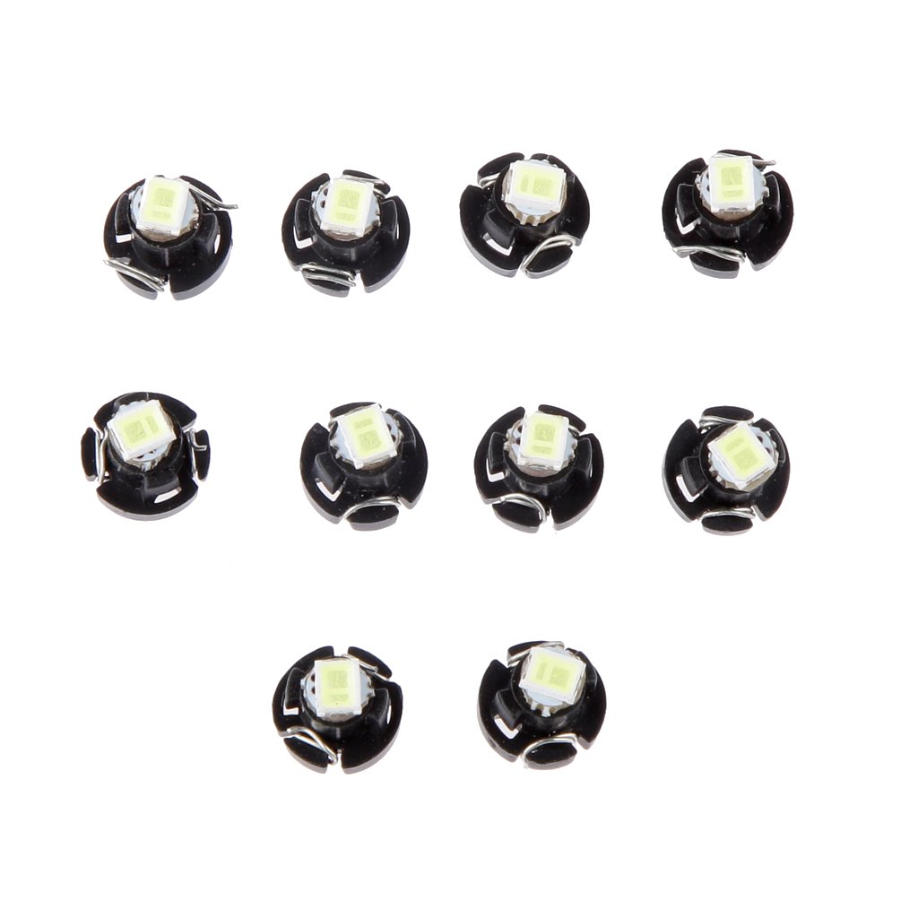 10 x weiße Neo Wedge T3 1SMD 5050 LED Autolampen – Ideal für Klimaregelung an verschiedenen Modellen – hell und energieeffizient von Generic