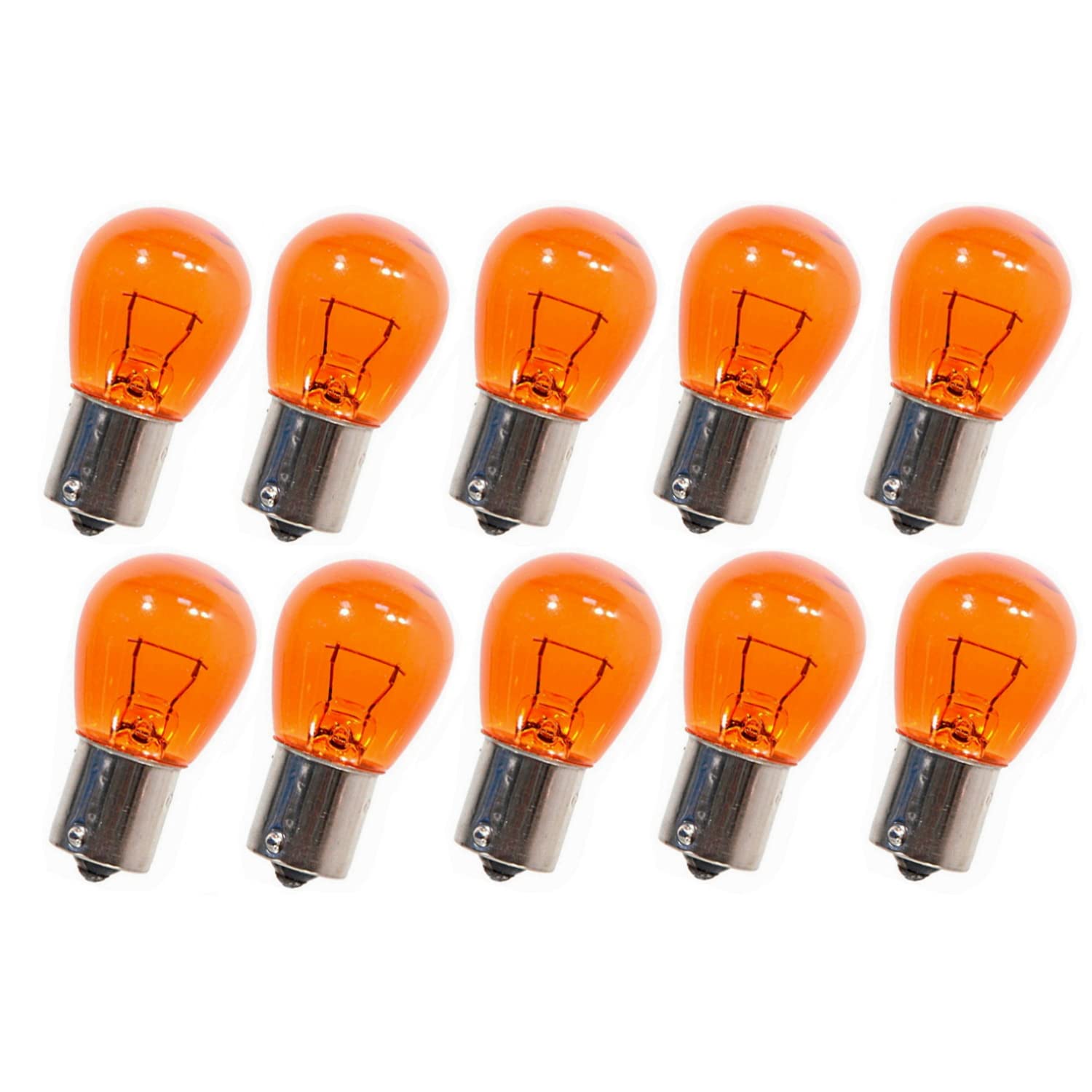 10x Jurmann PY21W 12V Orange Halogen Birne für Blinker vorne, hinten und Seitenblinker- E-geprüft von Generic