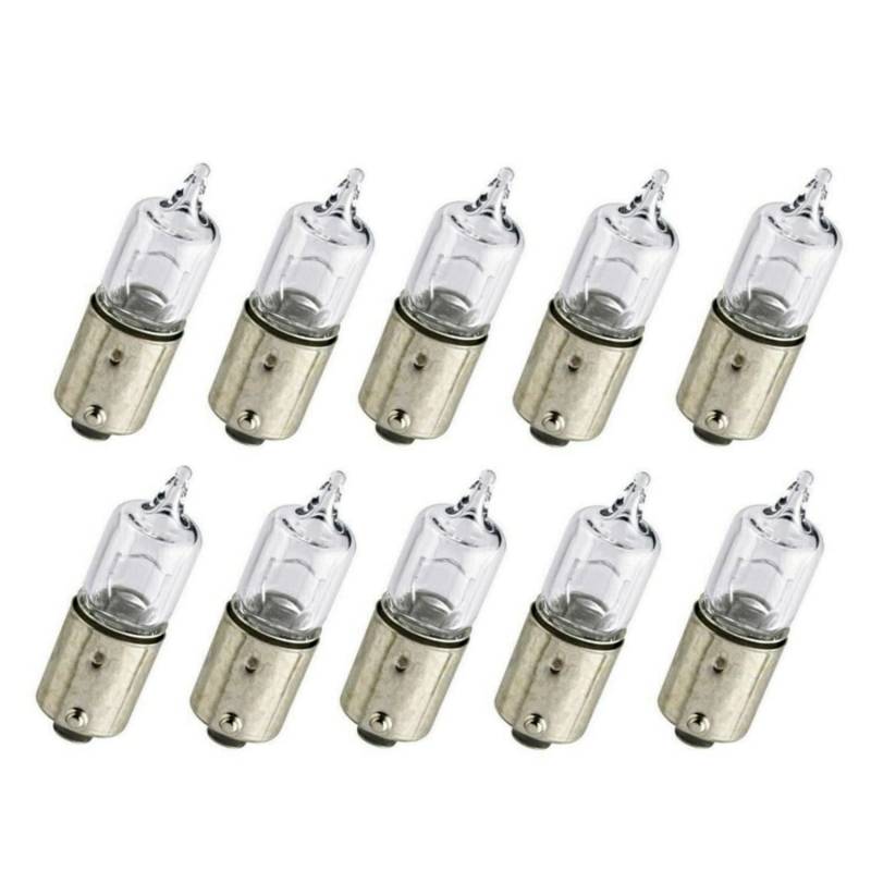 10x Long Life H6W 12V BAX9s Original Jurmann Trade langlebig Halogen Ersatz PKW Lampe von Generic