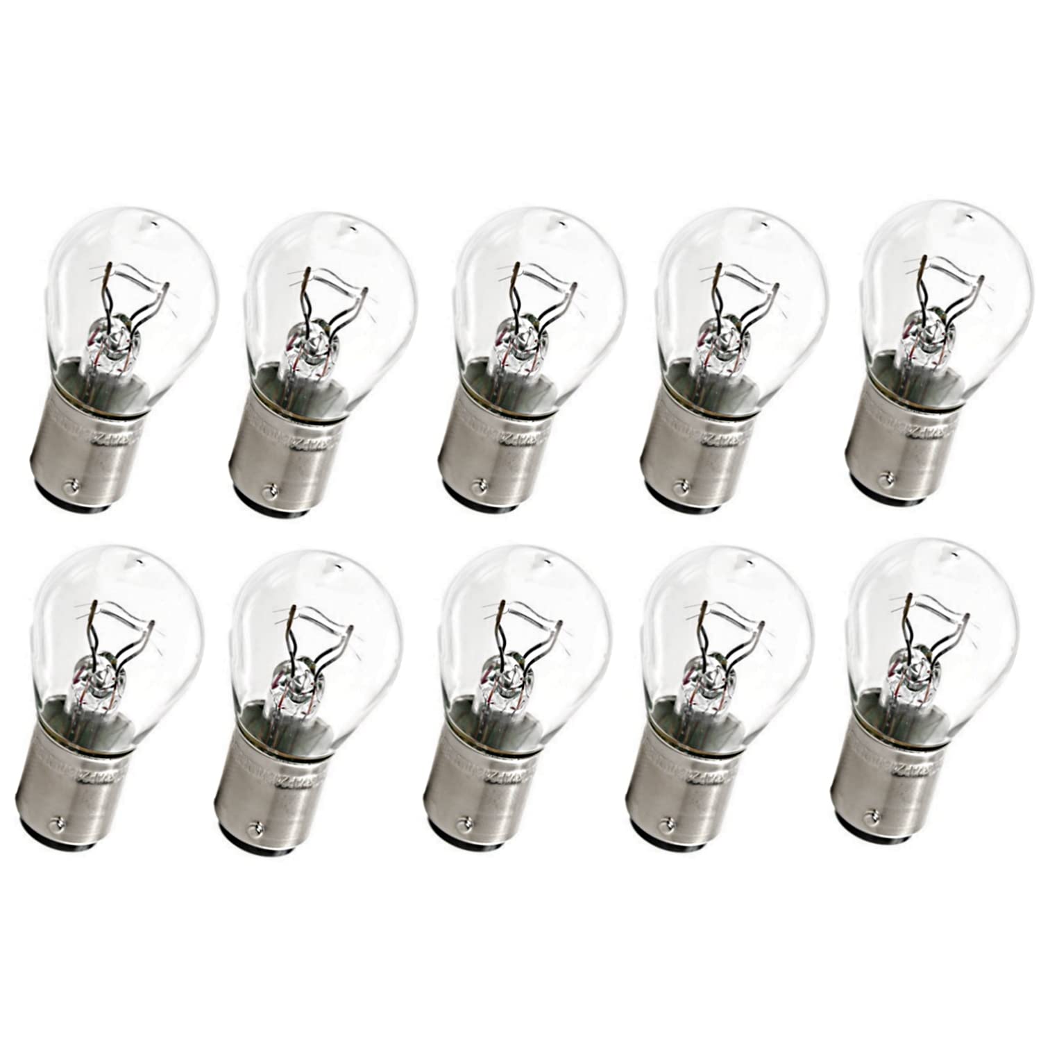 10x Long Life P21/5W 12V BAY15d Original Jurmann Trade langlebig Halogen Ersatz PKW Lampe von Generic