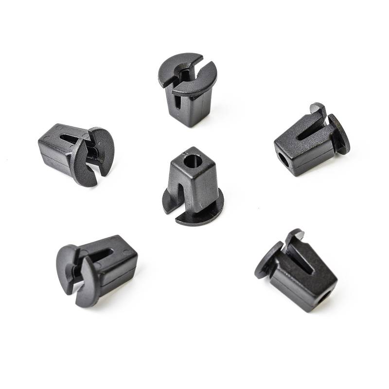 10x Universal Karosserie Spreizmutter Clip aus Kunststoff in Schwarz | 867809966 von Generic
