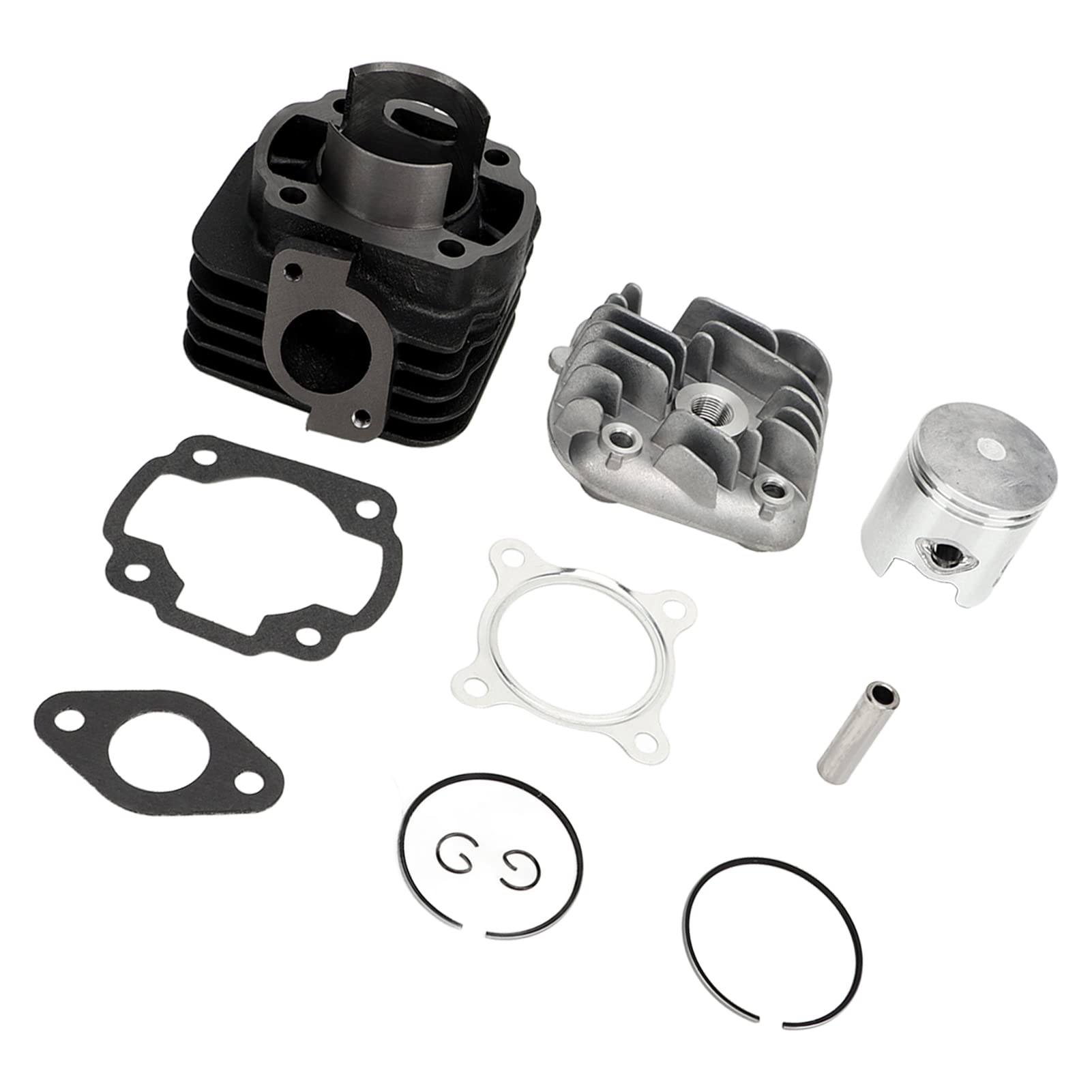 11 Stück Zylinderkolben-Kit Hochleistungs-Top-End-Rebuild-Set Geeignet für Jog 2-Takt-Aluminiumlegierung 11 Stück Zylinderkolben-Kit Hochleistungs-Top-End-Rebuild-Set Geeignet für Jog 2-Takt-Aluminiumlegierung von Generic