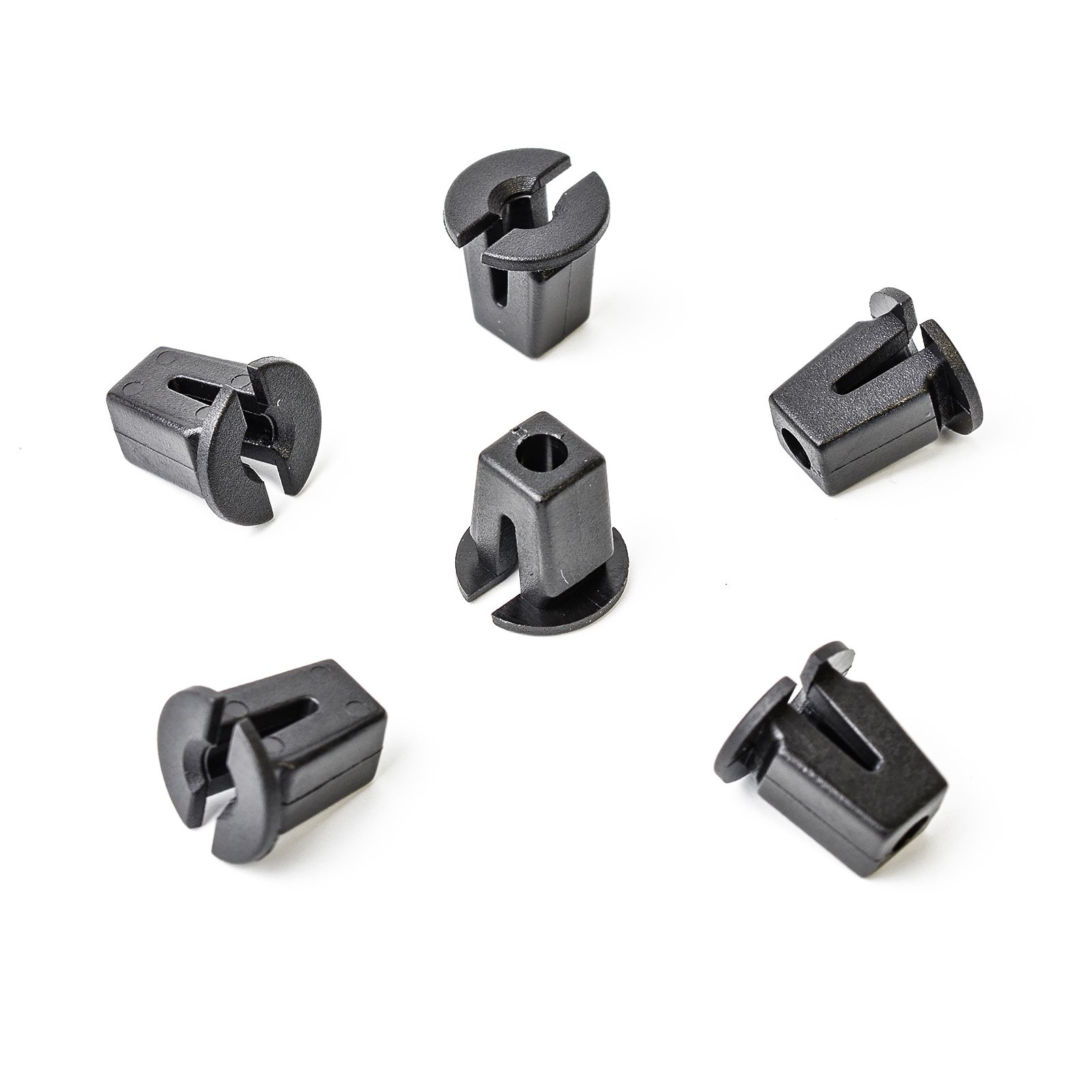 15x Universal Karosserie Spreizmutter Clip aus Kunststoff in Schwarz | 867809966 von Generic