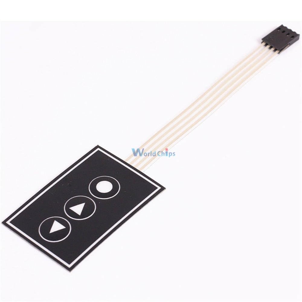 1x3 Matrix Array Membran Schalter Tastatur 3 Tasten Tastatur 1x3 Tasten Display Schalter Bedienfeld Für DIY 1x3 Matrix Array Membran Schalter Tastatur 3 Tasten Tastatur 1x3 Tasten Display Schalter Bedienfeld Für DIY von Generic