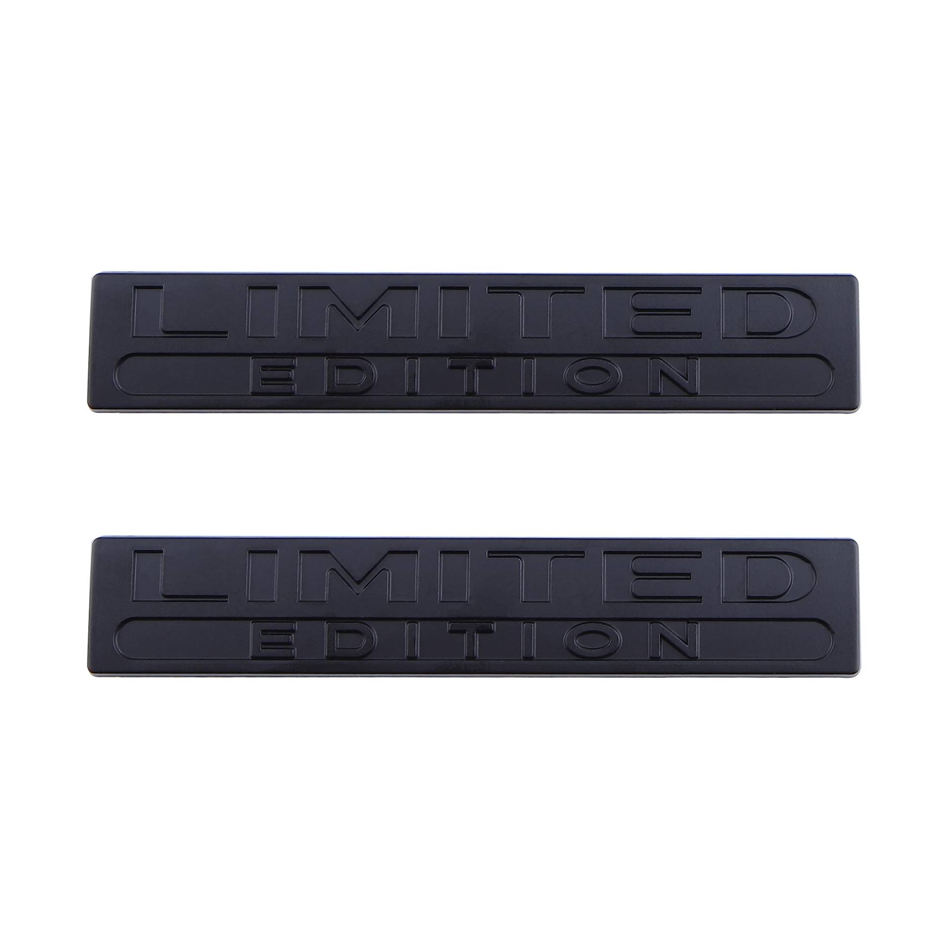 2 Stück Limited Edition Emblem für Autoabzeichen Aufkleber Kofferraum hinten Aufkleber (schwarz) von Generic