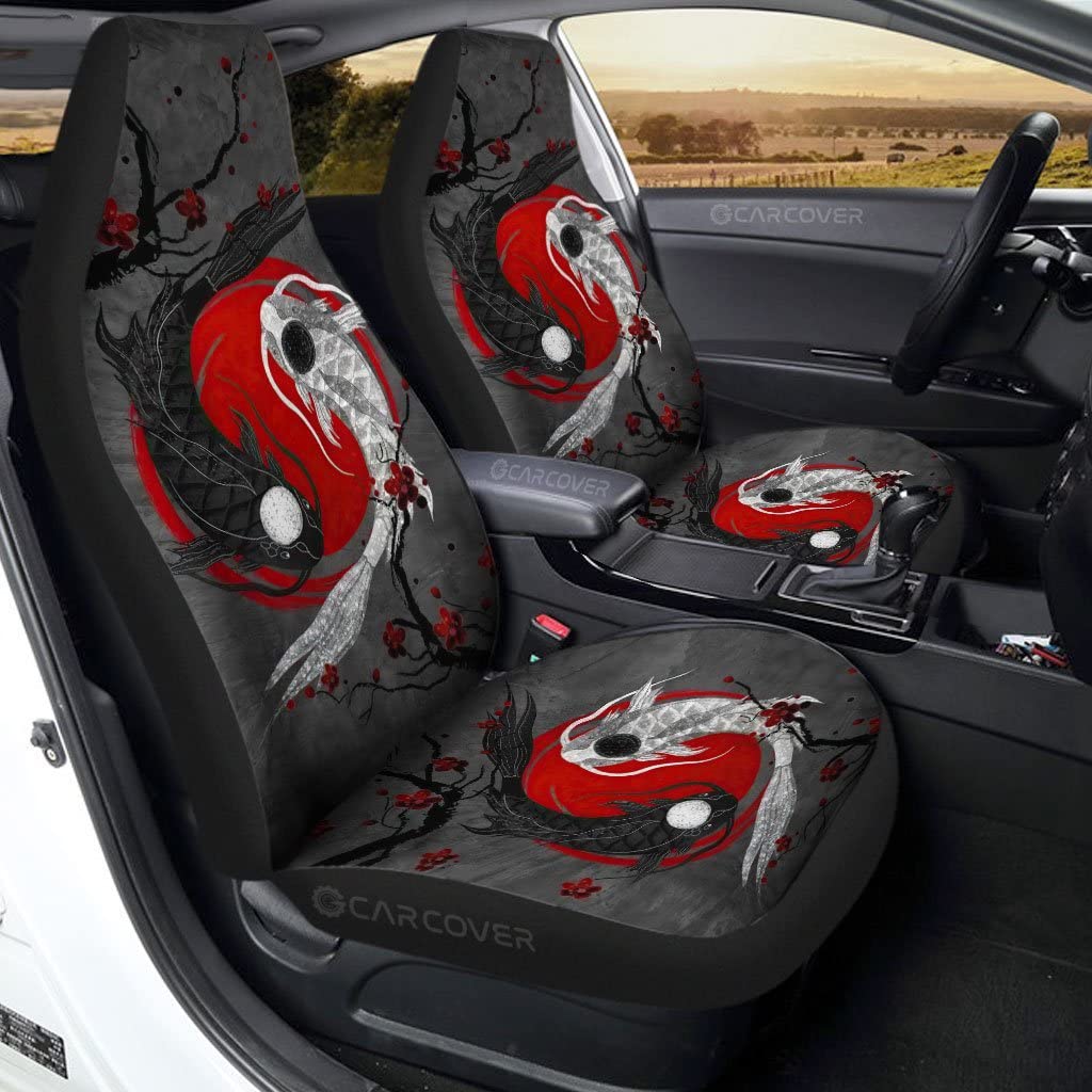 2 Stücke Auto Sitzbezug Koi-Fische Ying Yan-Hintergrund Auto Sitzbezüge Universelle Auto-Zubehör 52X138Cm Für Lastwagen, Autos, Wagen 2 Stücke Auto Sitzbezug Koi-Fische Ying Yan-Hintergrund Auto Sitzbezüge Universelle Auto-Zubehör 52X138Cm Für Lastwagen, Autos, Wagen von Generic