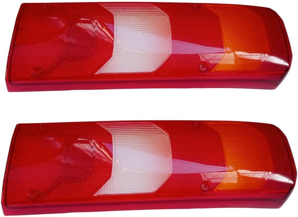 2 x Rücklichtglas Rückleuchtenglas Lichtscheibe Glas Rückleuchten Heckleuchten für Mercedes Actros MP4 LKW Anhänger E-MARK Rot Weiß Gelb 2 x Rücklichtglas Rückleuchtenglas Lichtscheibe Glas Rückleuchten Heckleuchten für Mercedes Actros MP4 LKW Anhänger E-MARK Rot Weiß Gelb von Generic