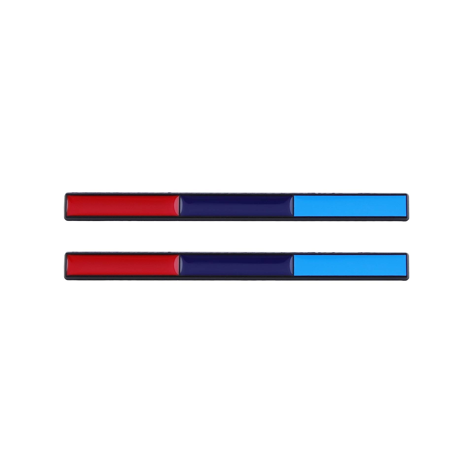 2 x dünne Flaggen-Emblem-Aufkleber für Auto, Fahrrad, LKW (schwarz, bunt) von Generic