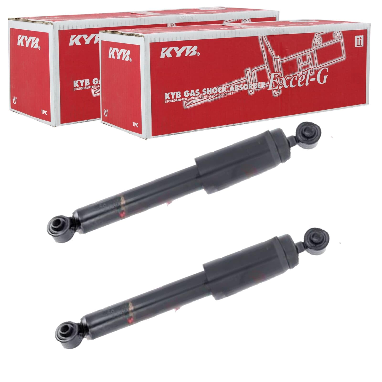 2X KYB EXCEL-G Gasdruck Stoßdämpfer hinten passend für ATOS von Generic