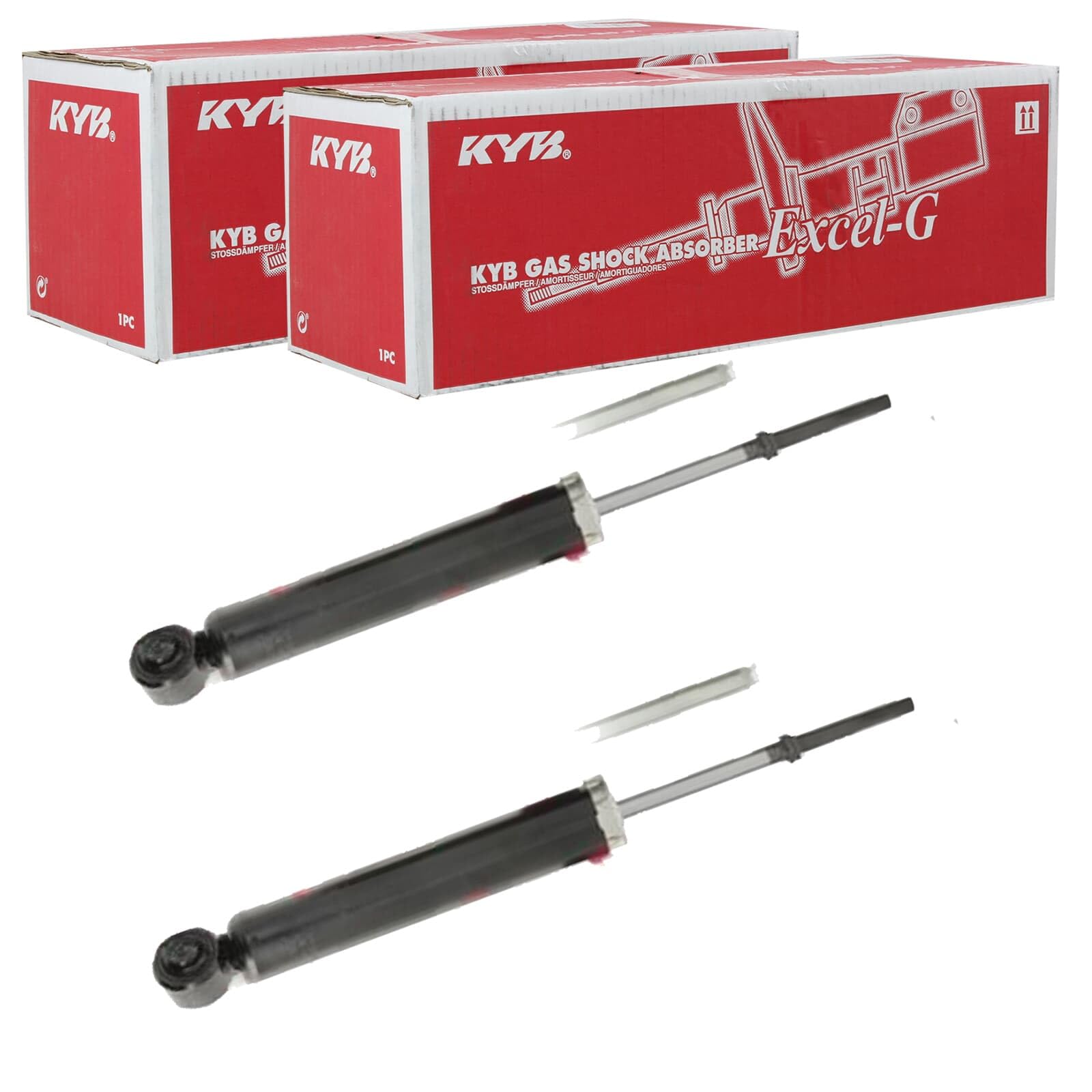 2X KYB EXCEL-G Gasdruck Stoßdämpfer hinten passend für MURANO 2X KYB EXCEL-G Gasdruck Stoßdämpfer hinten passend für MURANO von Generic