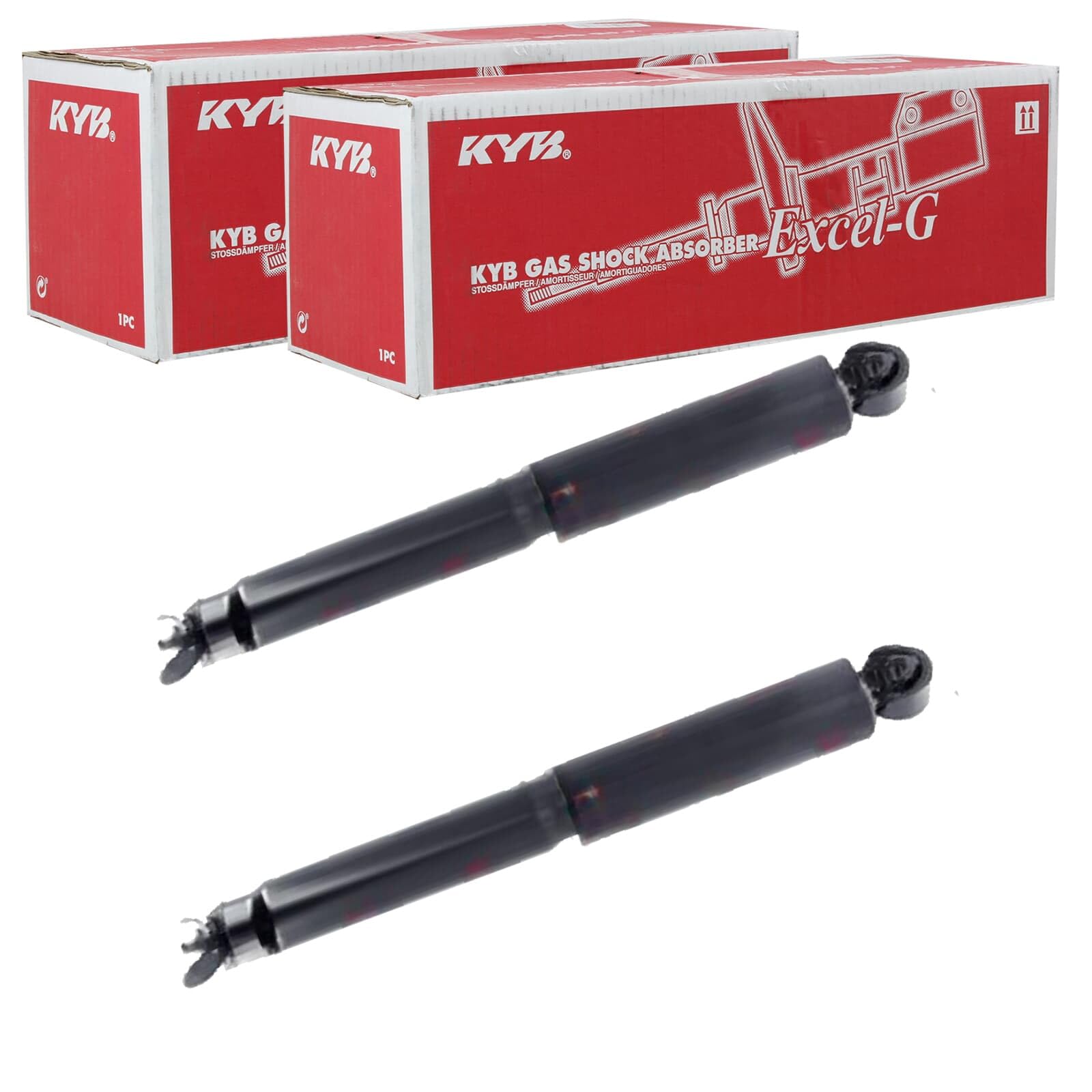 2X KYB EXCEL-G Gasdruck Stoßdämpfer hinten von Generic