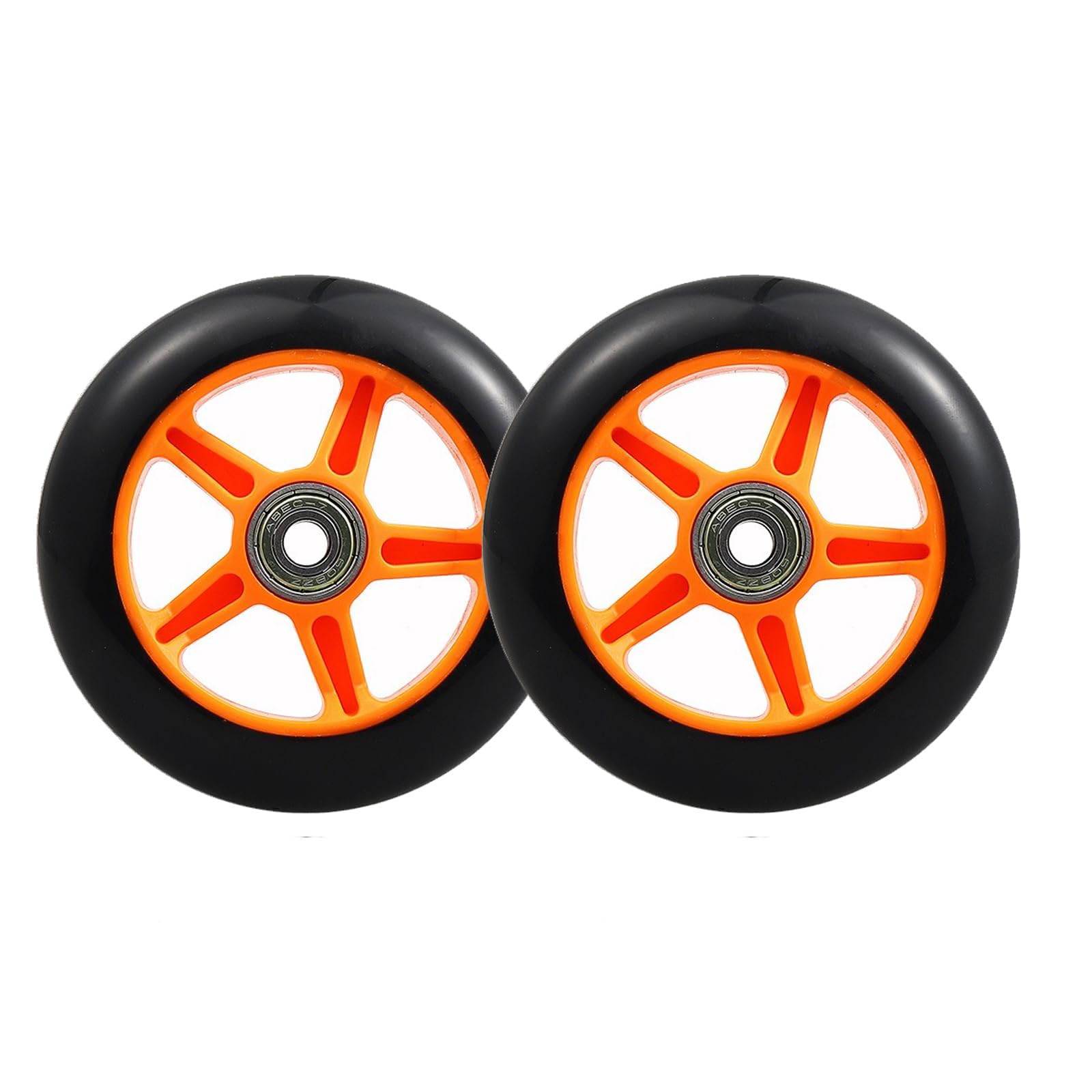 2er Pack 100 mm Scooter Räder als Ersatz mit vorinstallierten ABEC 9 Lagern aus PU+Aluminiumlegierung geeignet für verschiedene Scooter 2er Pack 100 mm Scooter Räder als Ersatz mit vorinstallierten ABEC 9 Lagern aus PU+Aluminiumlegierung geeignet für verschiedene Scooter von Generic