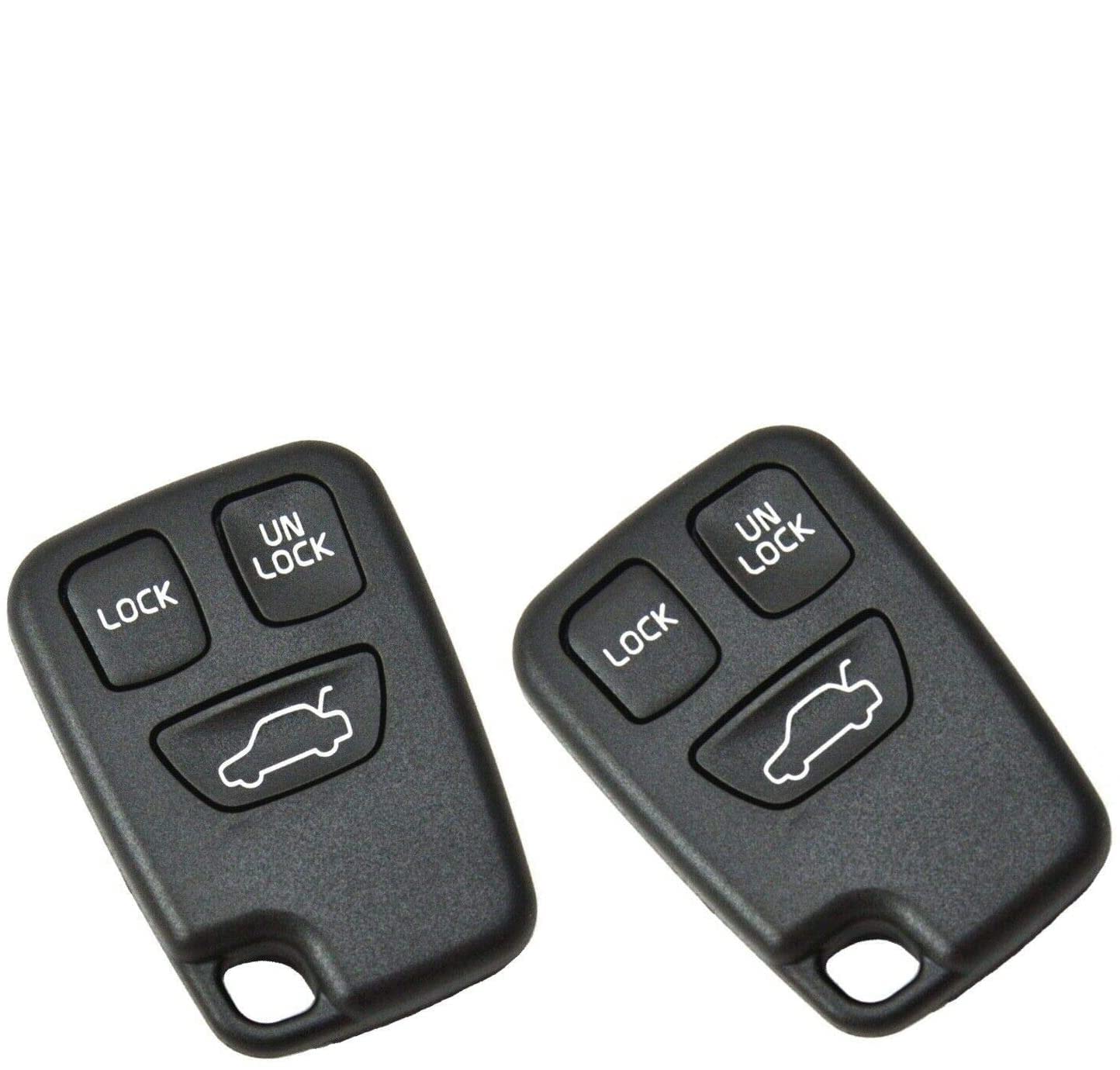 2x Ersatzschlüssel Autoschlüssel Hülle für 3 Tasten Funk Fernbedienung - VOLVO_KS03 - Top Qualität Auto Schlüssel Gehäuse Neu von Generic