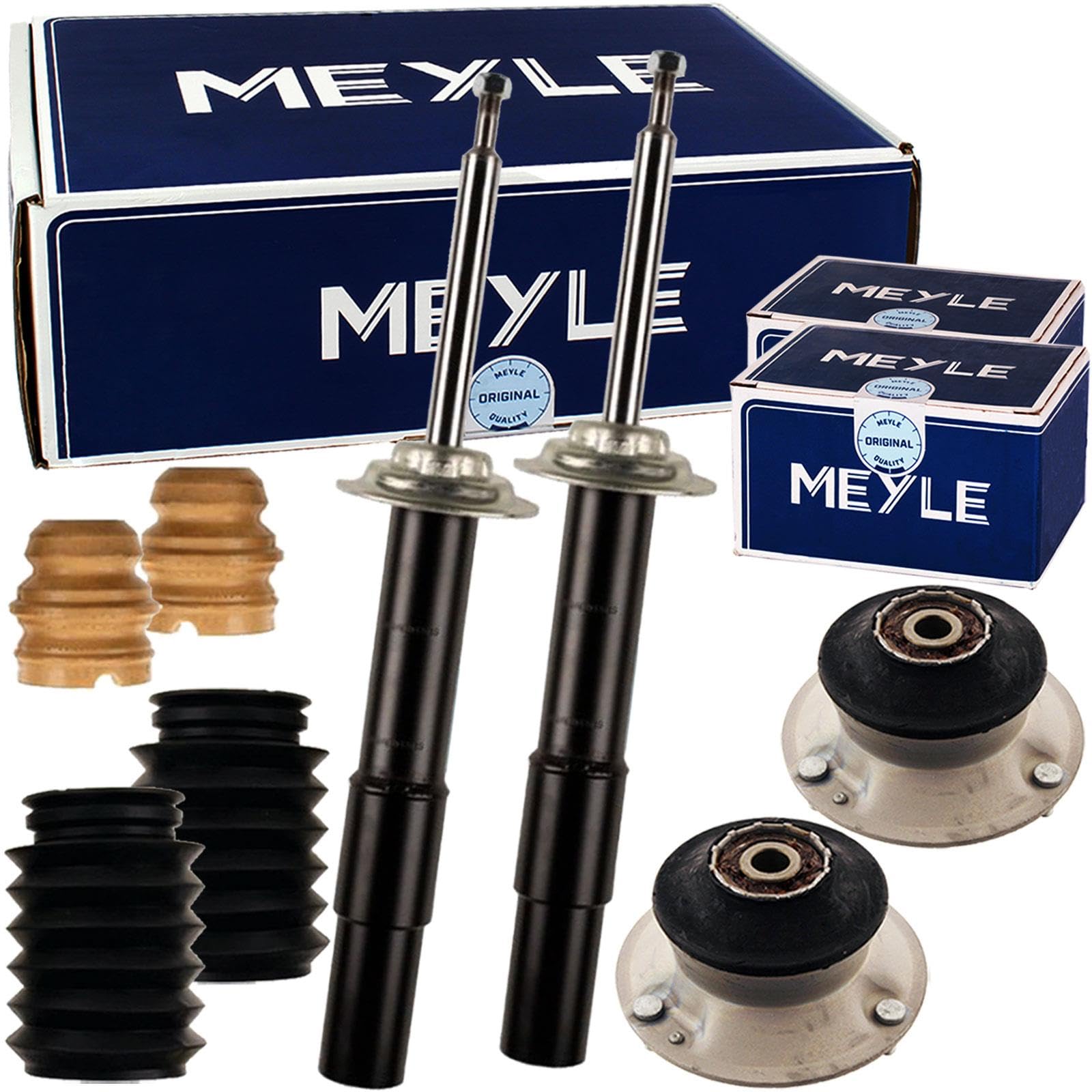 2x Meyle Stoßdämpfer + Domlager + Protection Kit vorne passend für 5er E60 E61 von Generic