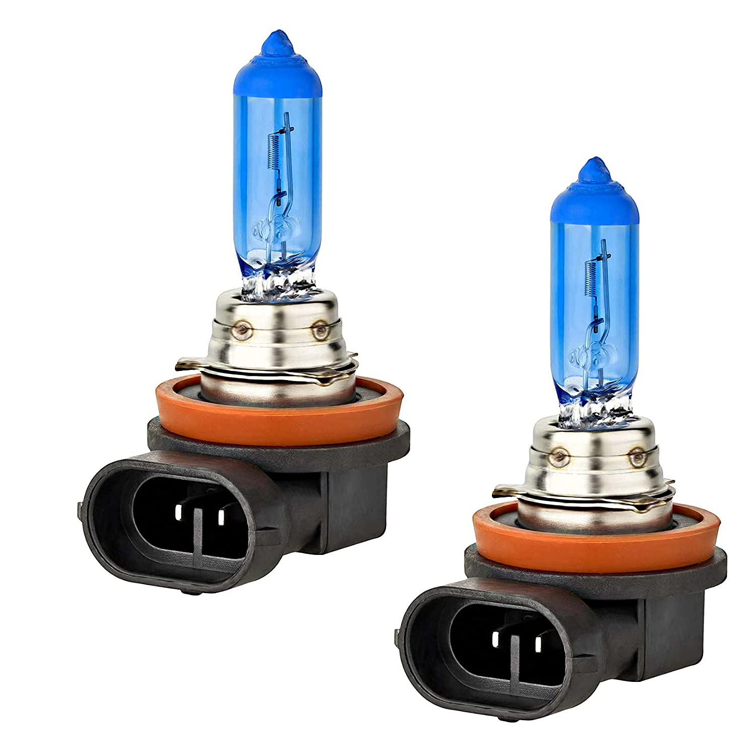 2x Super Weiß H11 55W 12V PGJ19-2 Original Jurmann Trade Xenon Look 6000K Halogen Ersatz PKW Lampe 2x Super Weiß H11 55W 12V PGJ19-2 Original Jurmann Trade Xenon Look 6000K Halogen Ersatz PKW Lampe von Generic