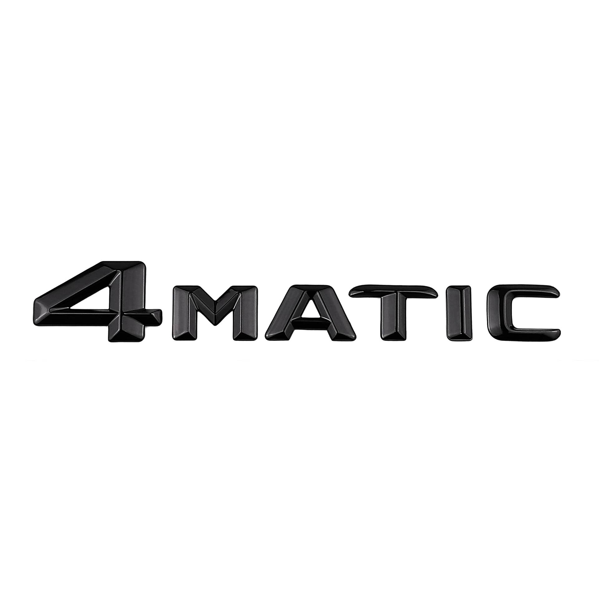 4Matic Emblem schwarz glänzend hinten Kofferraum Logo Auto Badge Emblem Tuning Modifikation von Generic