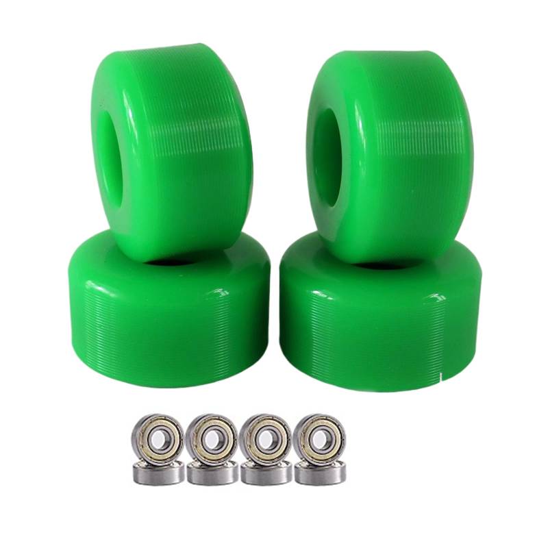 4er Pack 57 mm Skateboard Räder 85A Rollschuh Räder mit Lagern Indoor Outdoor Freizeit für Park Street oder Tricks von Generic