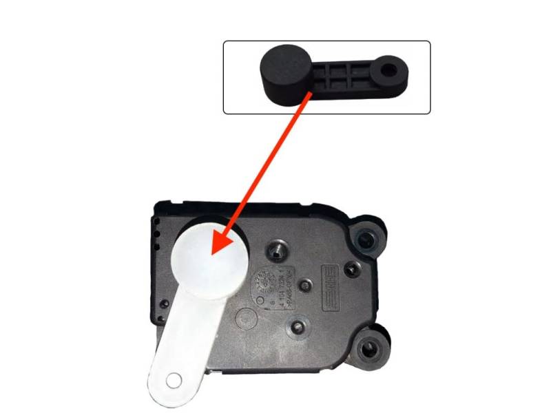 Generic A/C Steuerhebel für Ford Fiesta VP1S7H-19E616-BB DDD, Schwarz, Hebel, Pulverbeschichtet, Kunststoff und Metall, 1 Stück von Generic