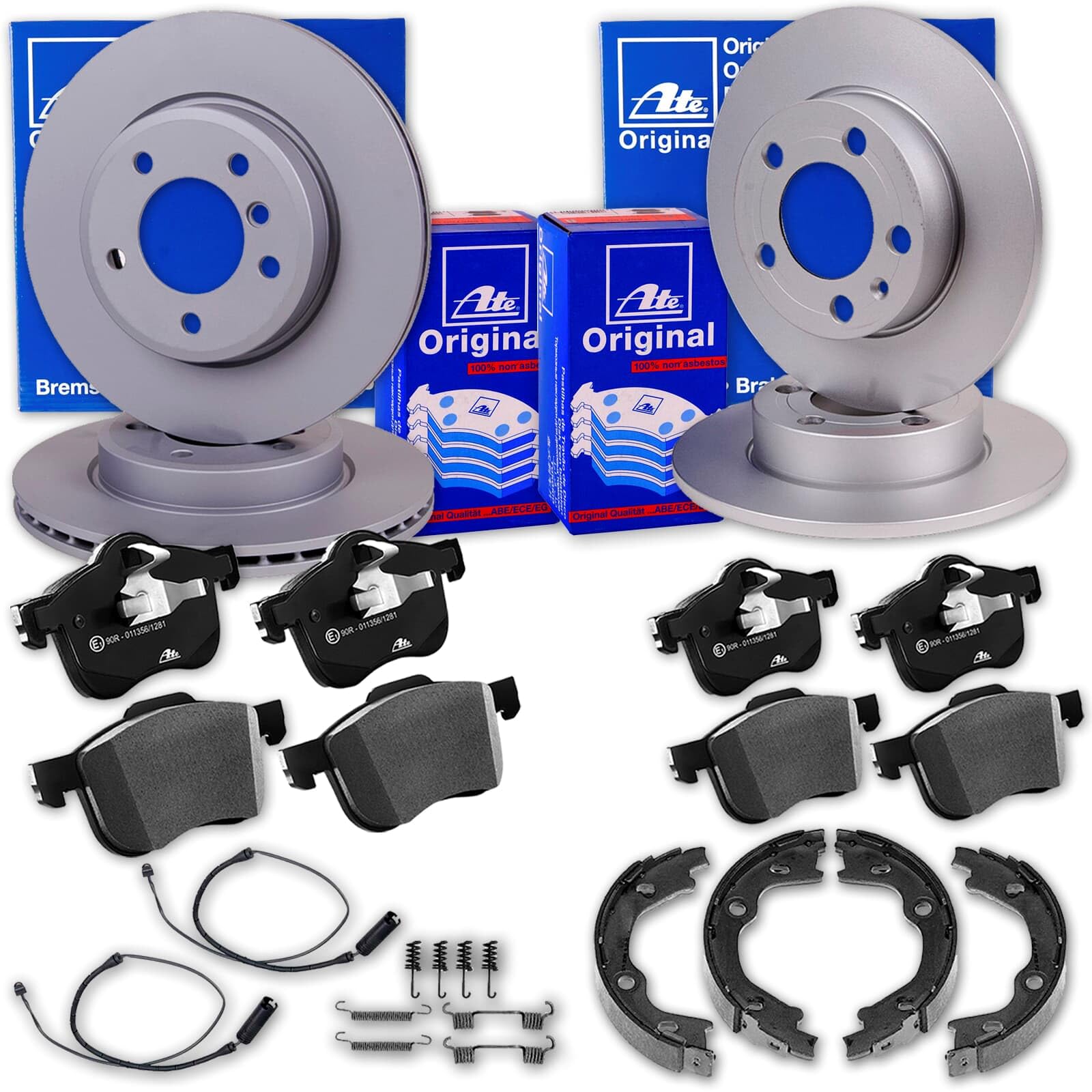 ATE Bremsscheiben + Beläge + Handbremse vorne + hinten passend für 3er E46 ATE Bremsscheiben + Beläge + Handbremse vorne + hinten passend für 3er E46 von Generic