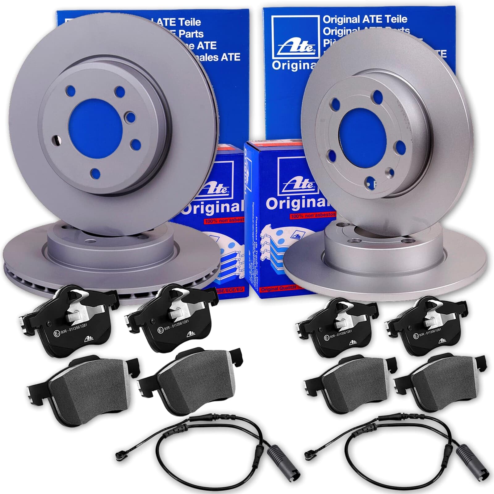 ATE Bremsscheiben + Beläge vorne + hinten passend für Mini R60 R61 COUNTRYMAN ATE Bremsscheiben + Beläge vorne + hinten passend für Mini R60 R61 COUNTRYMAN von Generic