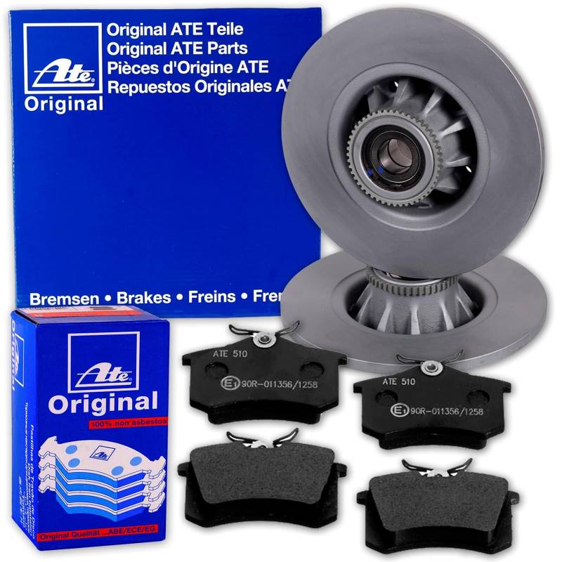 ATE Bremsscheiben 270mm + Beläge hinten passend für Megane 2 + SCENIC 2 von Generic