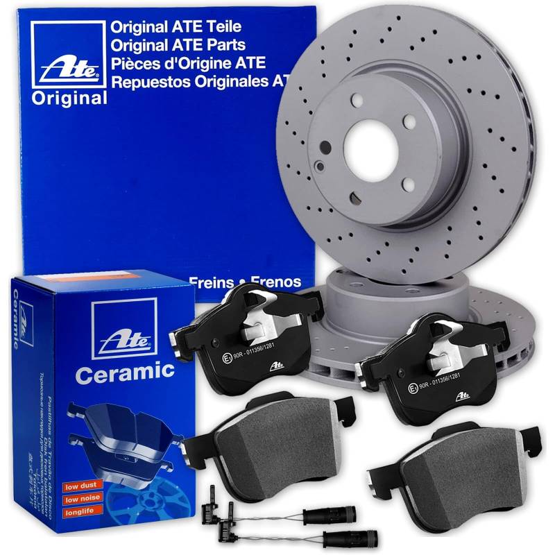 ATE Bremsscheiben 345mm + CERAMIC Beläge vorne für C-Klasse W203 W209 von Generic