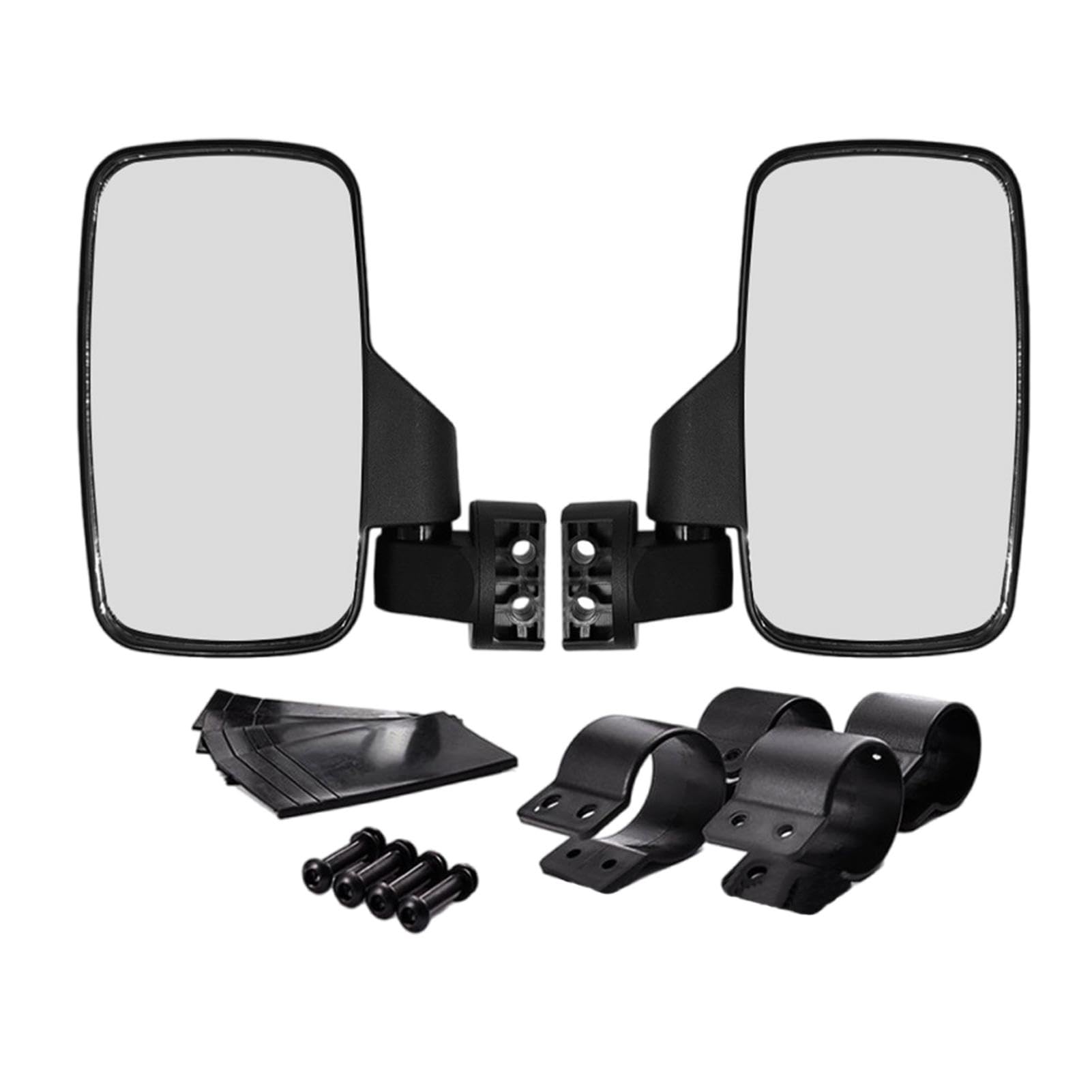 ATV-Seitenspiegel, -Seitenspiegel, 2 Spiegel für ATV mit 1,75 Zoll und 2 Zoll Überrollkäfig, bruchsicher, passend für Fahrer- und Beifahrerseite. von Generic