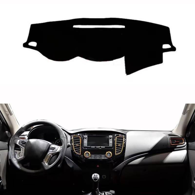 Armaturenbrett-Abdeckung für Mitsubishi L200 2015 2016 2017 2018 2019 Auto Armaturenbrett Abdeckung Dash Matte Schutz Pad Dashboard Abdeckung Pad von Generic