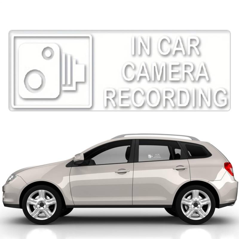 Aufkleber der Automatiküberwachung Klebstoff - Sicherheitsetikett Sicherheitskamera Parabzza, Aufkleberregistrierungsbilder Kamera Kamera, Aufkleber Alarmauto -Videoüberwachung, externer Aufkleber für von Generic