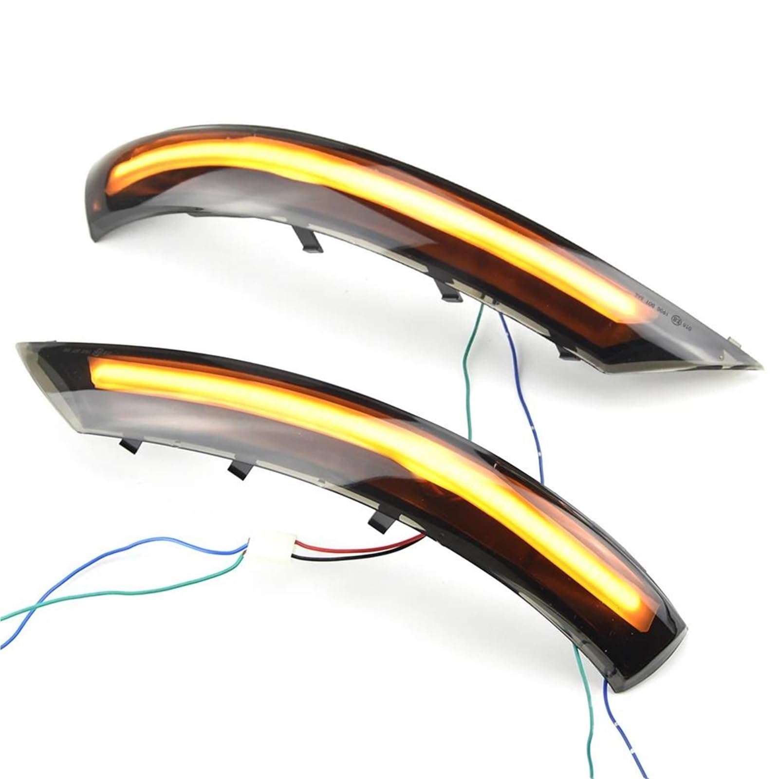 Außenspiegel-Kontrollleuchte, 2 Stück, schwarz, dynamisches Blinkerlicht, LED-Seitenspiegel-Blinkerleuchte für VW für Touareg I MK1 7L Facelift 2007–2011, Blinkerlicht von Generic