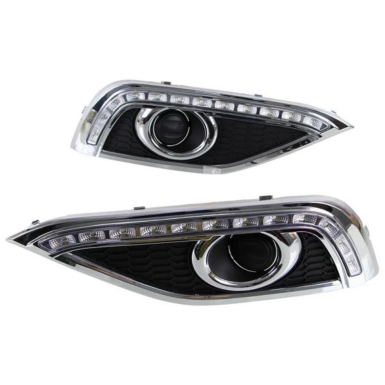Außenspiegel-Kontrollleuchte, 2-teiliges LED-Tagfahrlicht für Auto, DRL, Tagfahrlicht mit gelbem Blinker für CR-V für CRV 2012 2013 2014, Nebelscheinwerfer, automatisches Scheinwerfer-Blinkerlicht Außenspiegel-Kontrollleuchte, 2-teiliges LED-Tagfahrlicht für Auto, DRL, Tagfahrlicht mit gelbem Blinker für CR-V für CRV 2012 2013 2014, Nebelscheinwerfer, automatisches Scheinwerfer-Blinkerlicht von Generic