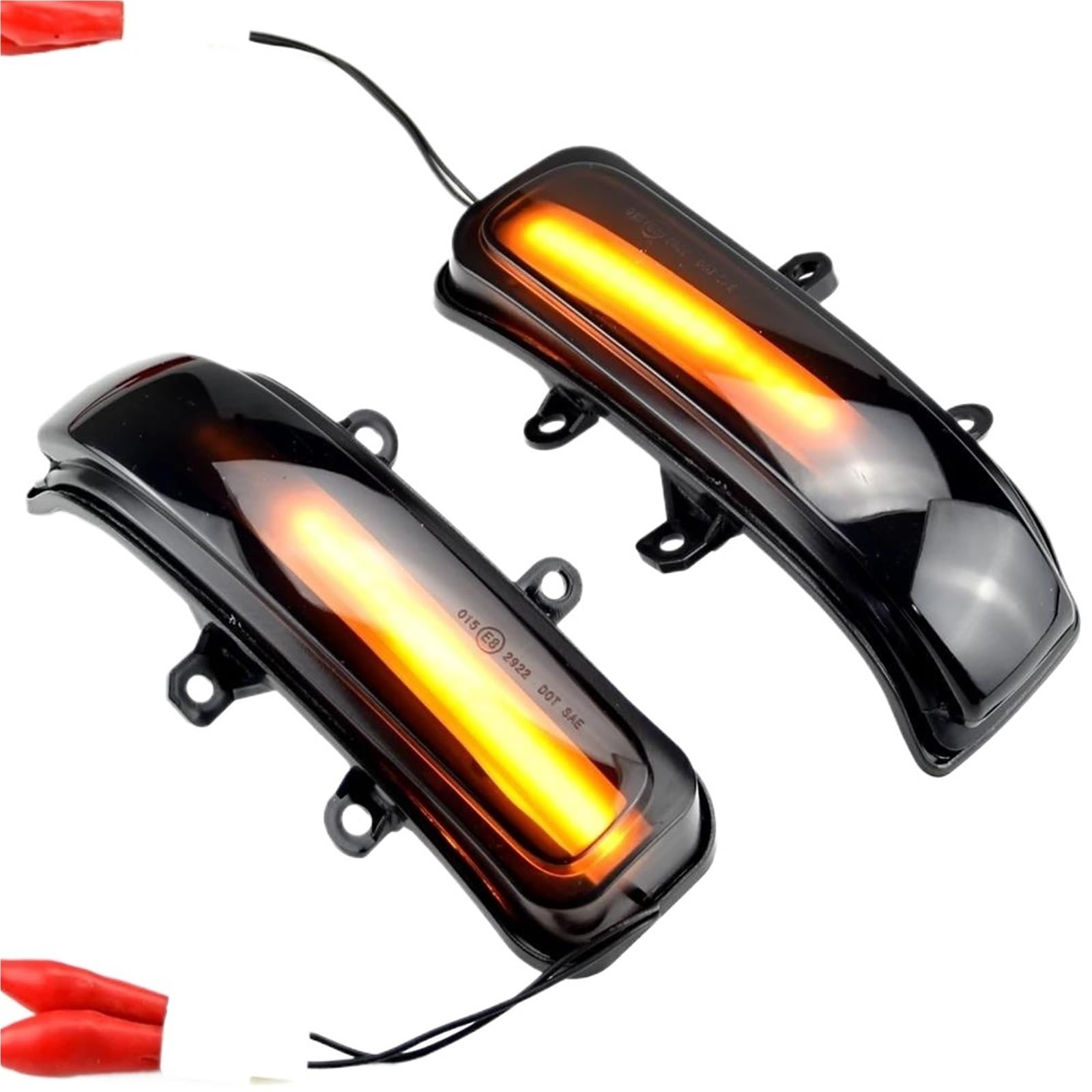 Außenspiegel-Kontrollleuchte, 2 x LED-Blinker-Kontrollleuchte, Rückspiegellampe, Autozubehör für Toyota für Estima für Alphard für Sienna für 4Runner für Previa, Blinkerleuchte von Generic