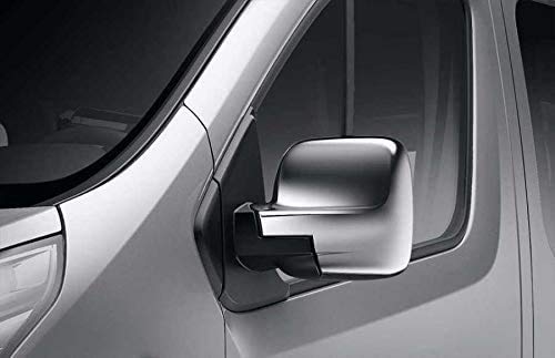 Außenspiegel-Schutzhülle für Renault Trafic 3 III ab 2015, ABS-Chrom, für Links- und Rechtslenker, glänzend, 2 Stück von Generic