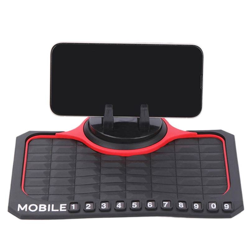 Auto-Armaturenbrett-Matte – Multifunktions-Armaturenbrett-Matte mit temporärer Parknummer, Armaturenbrett-Pad, klebrige Aufbewahrungsmatte, rutschfestes Autozubehör für Gadgets von Generic