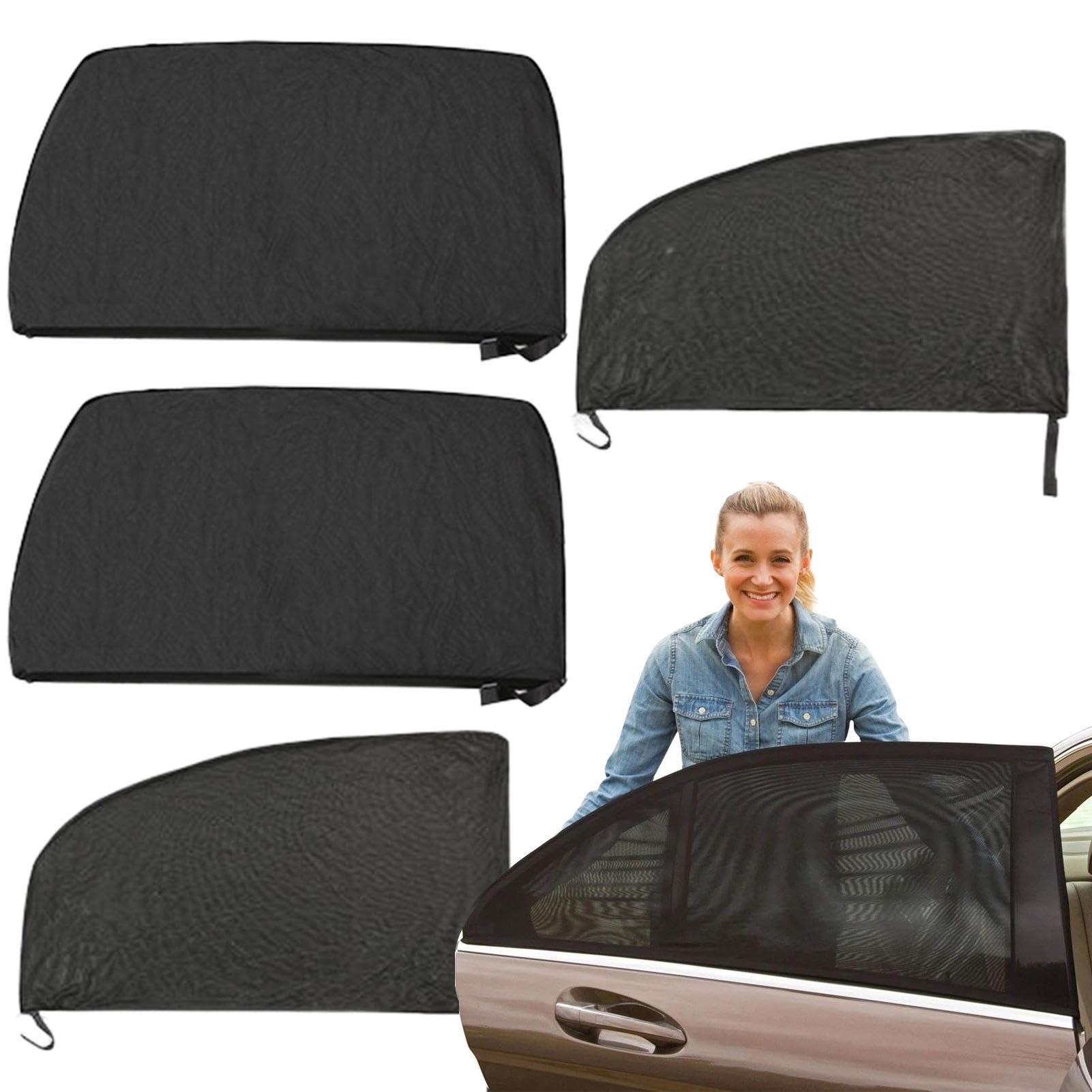 Auto-Fensterschutz – Sonnenschutz Fürs Auto, Auto-Styling-Zubehör | Flexible Sonnenscheinabdeckung Aus Polyester Für Die Vorder- Und Rückseite, Sonnenjalousien Decken Auto-UV-Schutzvorhänge Ab, Sommer Auto-Fensterschutz – Sonnenschutz Fürs Auto, Auto-Styling-Zubehör | Flexible Sonnenscheinabdeckung Aus Polyester Für Die Vorder- Und Rückseite, Sonnenjalousien Decken Auto-UV-Schutzvorhänge Ab, Sommer von Generic